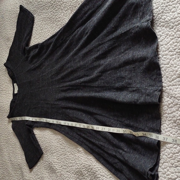 Ganni Size Medium Winter Jersey Grey Short Sleeve 100% Cotton A-Line Dress - Picture 6 of 16